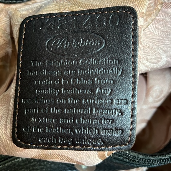 Brighton black leather hand shoulder bag 1 - Picture 13 of 13